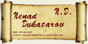 Nenad Dukatarov vizit kartica
